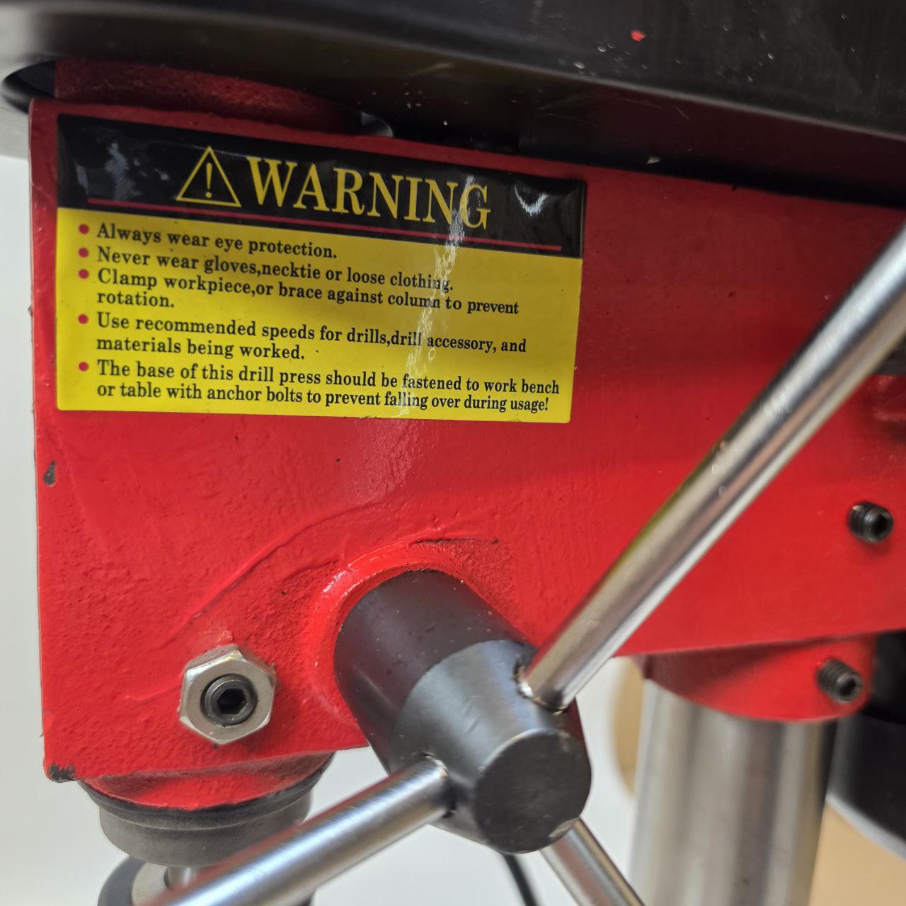 Mini Bench Drill Press 350W 5-Speed Pillar Drill with Cast Iron Base 220V