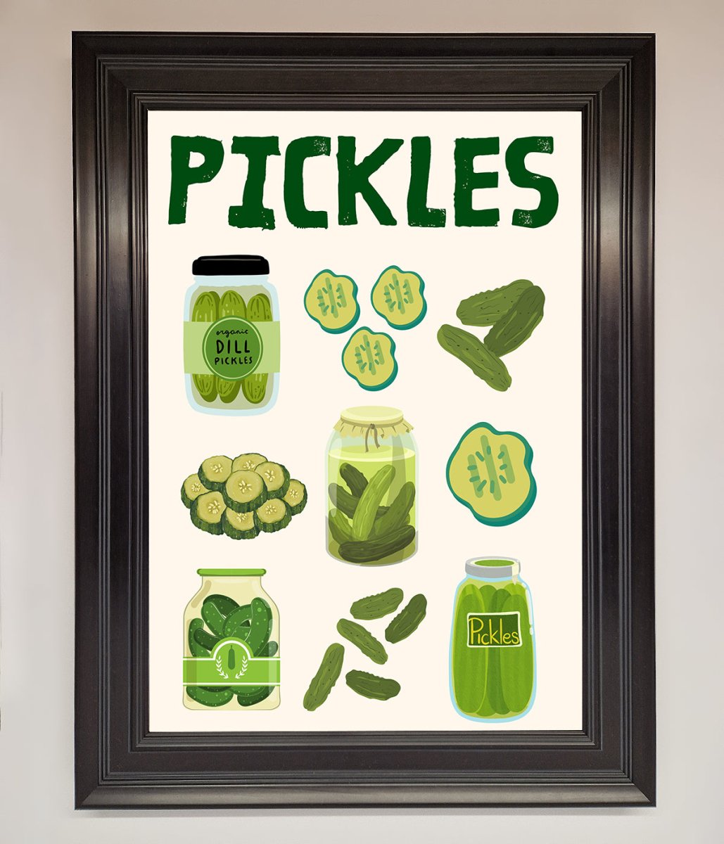 Pickle Lover Framed Wall Art - Zestio