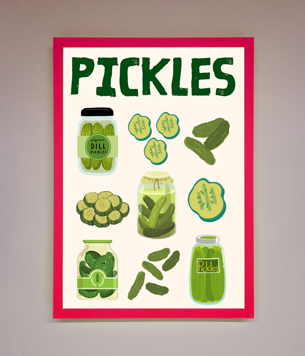 Pickle Lover Framed Wall Art - Zestio