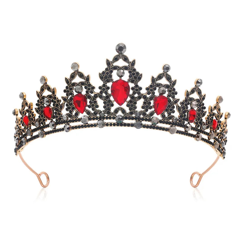 Fashion Women'S Crown Alloy Inlay Rhinestones Crown