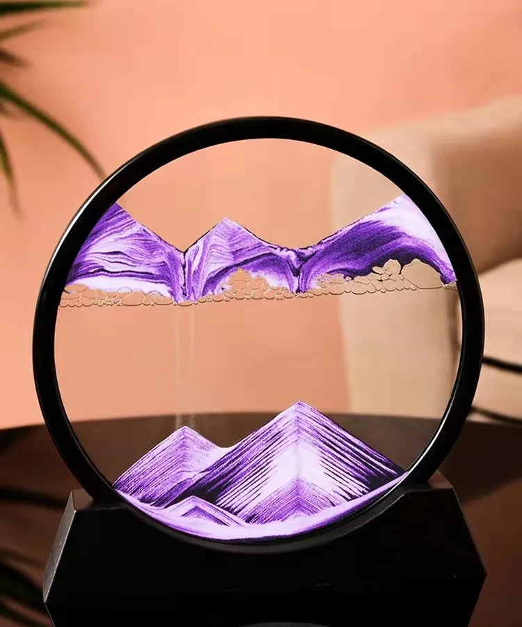 Creative ornaments liquid decompression quicksand painting office desktop living room bedside table decorations birthday gift