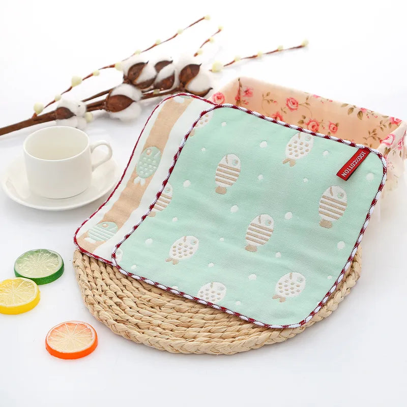 Cute Cartoon Cotton Burp Cloths Baby Accessories