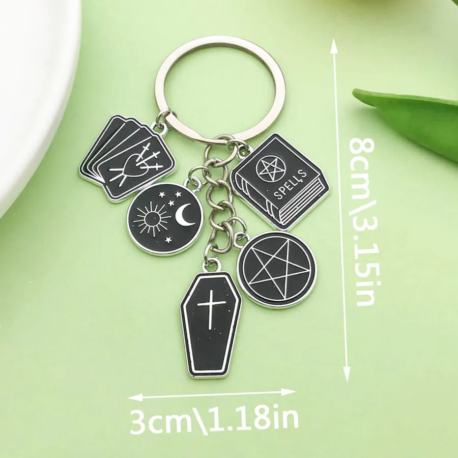 Halloween Ghost Cartoon Couple Car Keychain Pendant Ring Creative Personalized Alloy Bag Decorations Small Hanging Ornaments