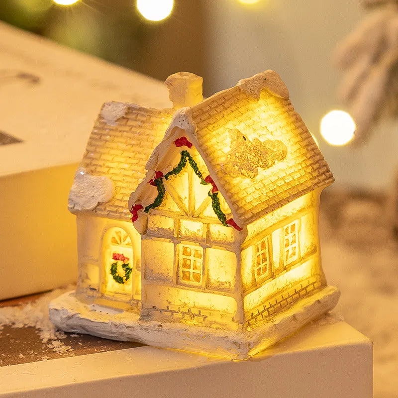 Christmas Cute House Resin Party Ornaments