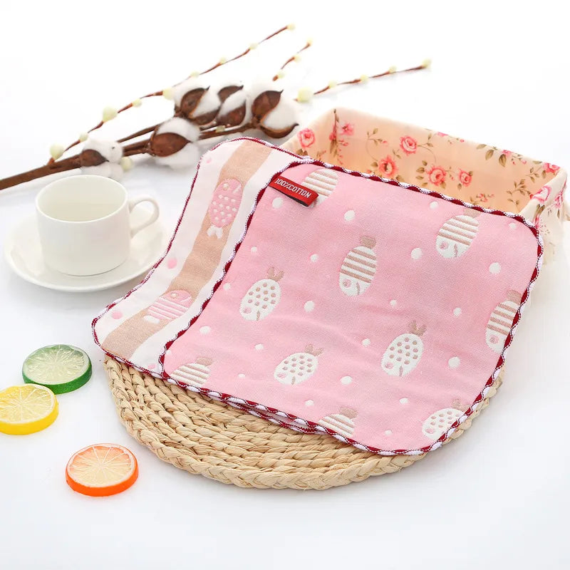 Cute Cartoon Cotton Burp Cloths Baby Accessories
