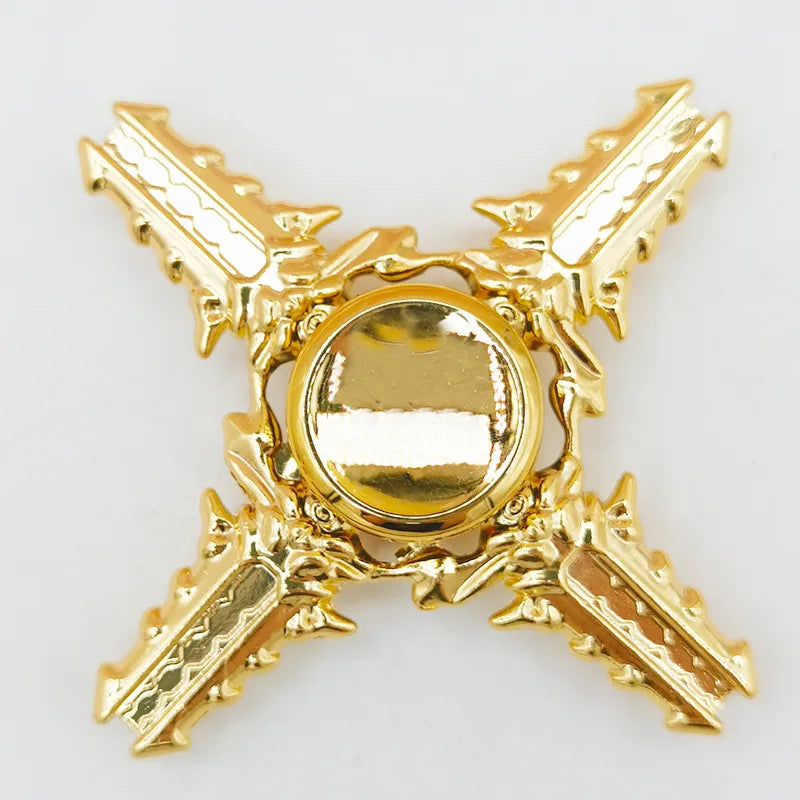 creative zinc alloy bronze hand spinner finger rotating decompression toy