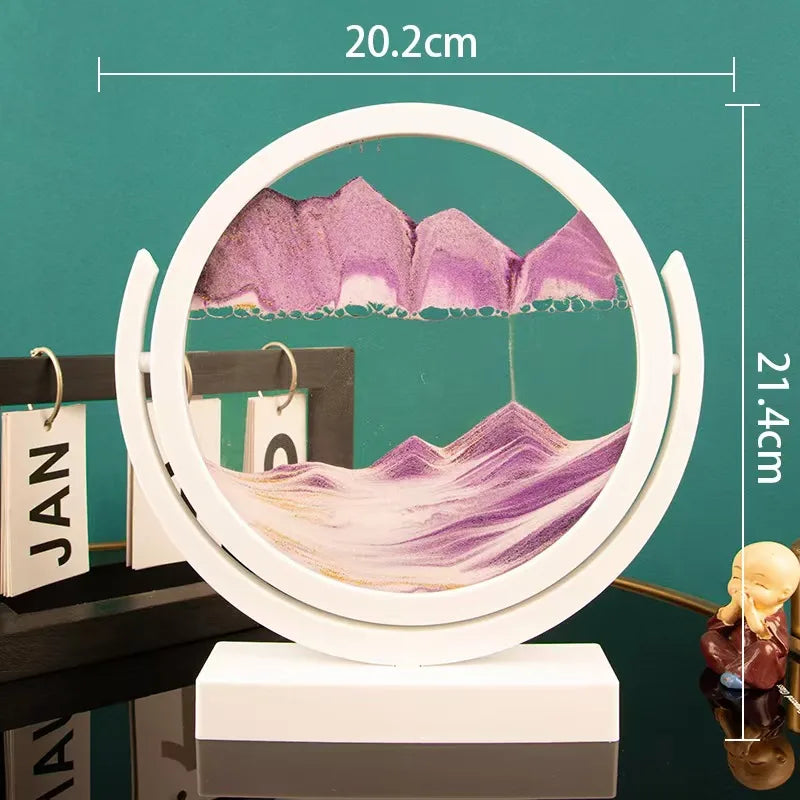 Creative ornaments liquid decompression quicksand painting office desktop living room bedside table decorations birthday gift
