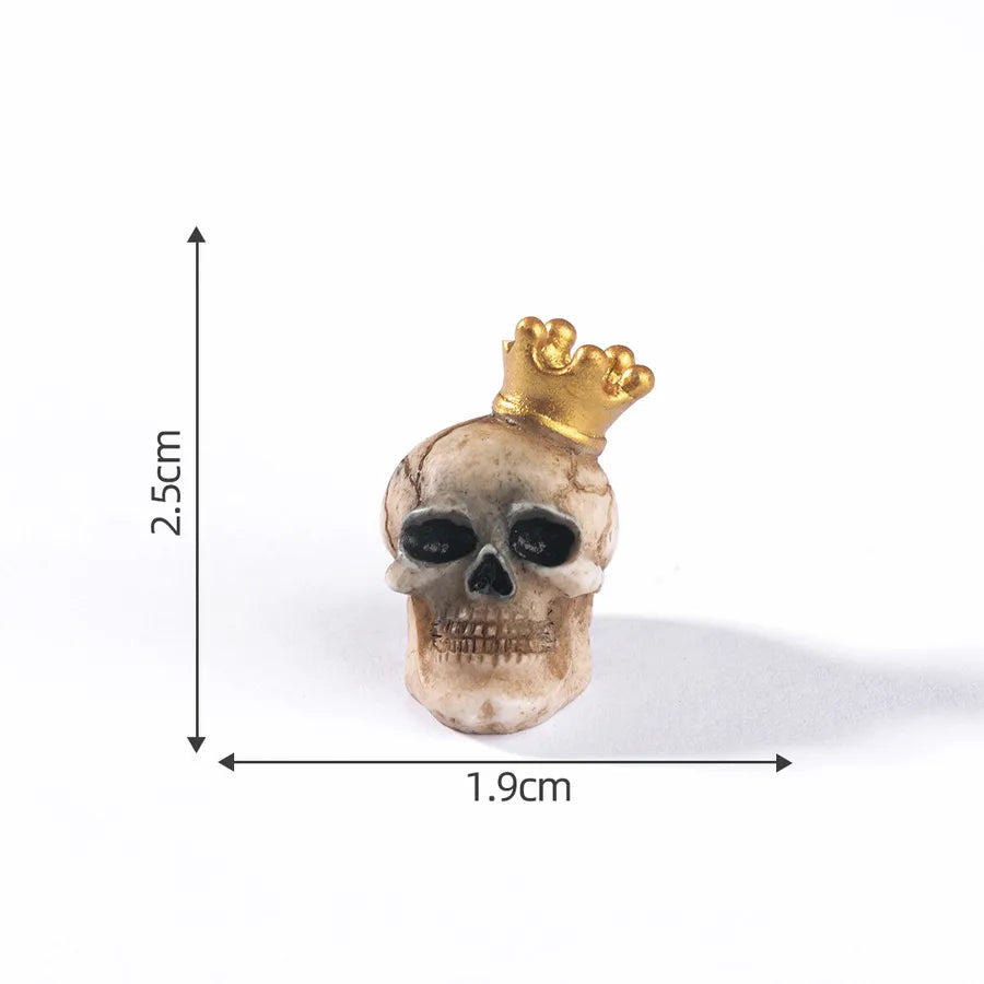 New Halloween Skeleton Bat Doll Diy Decorative Accessories Miniature Landscape Small Ornaments Resin Crafts Cartoon Style