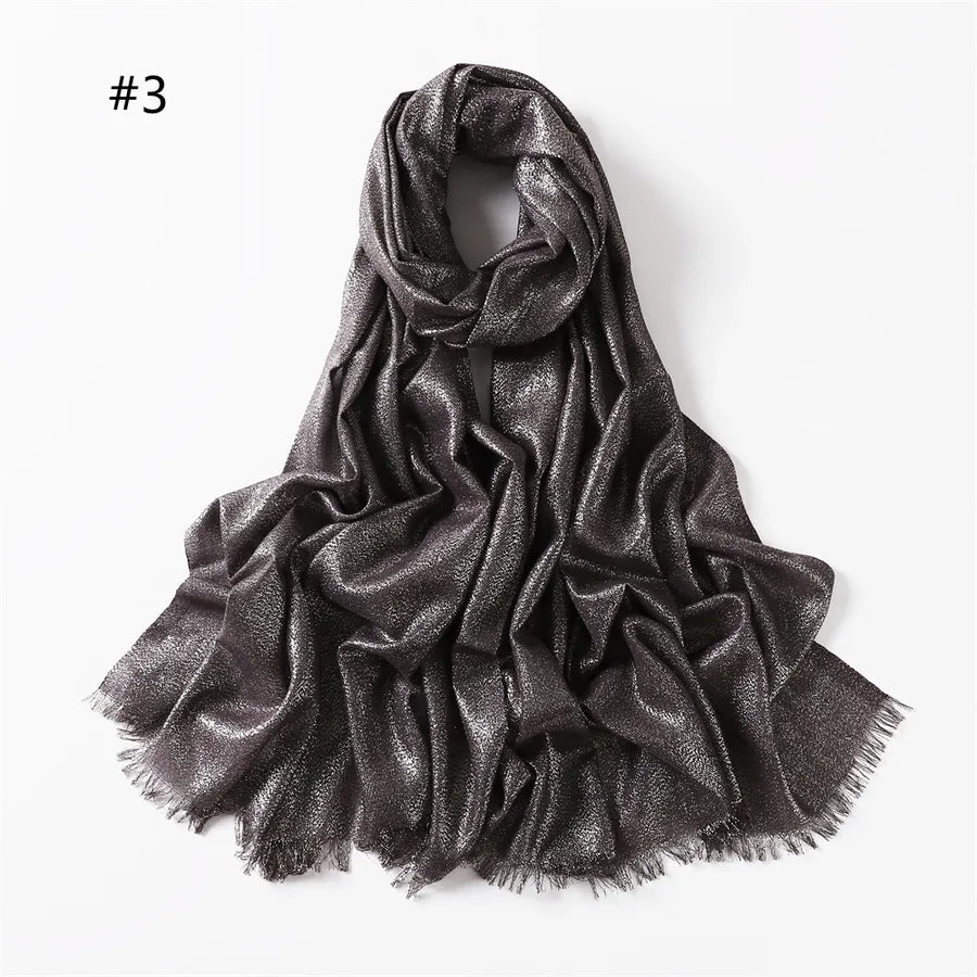 women's fashion solid color rayon cotton linen scarves