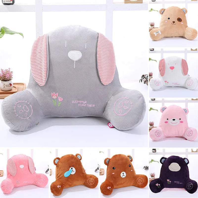 Cute Cartoon Lumbar Support Pillow Office Chair Backrest Pad Car Seat Cushion Pregnant Women Waist Pillow
