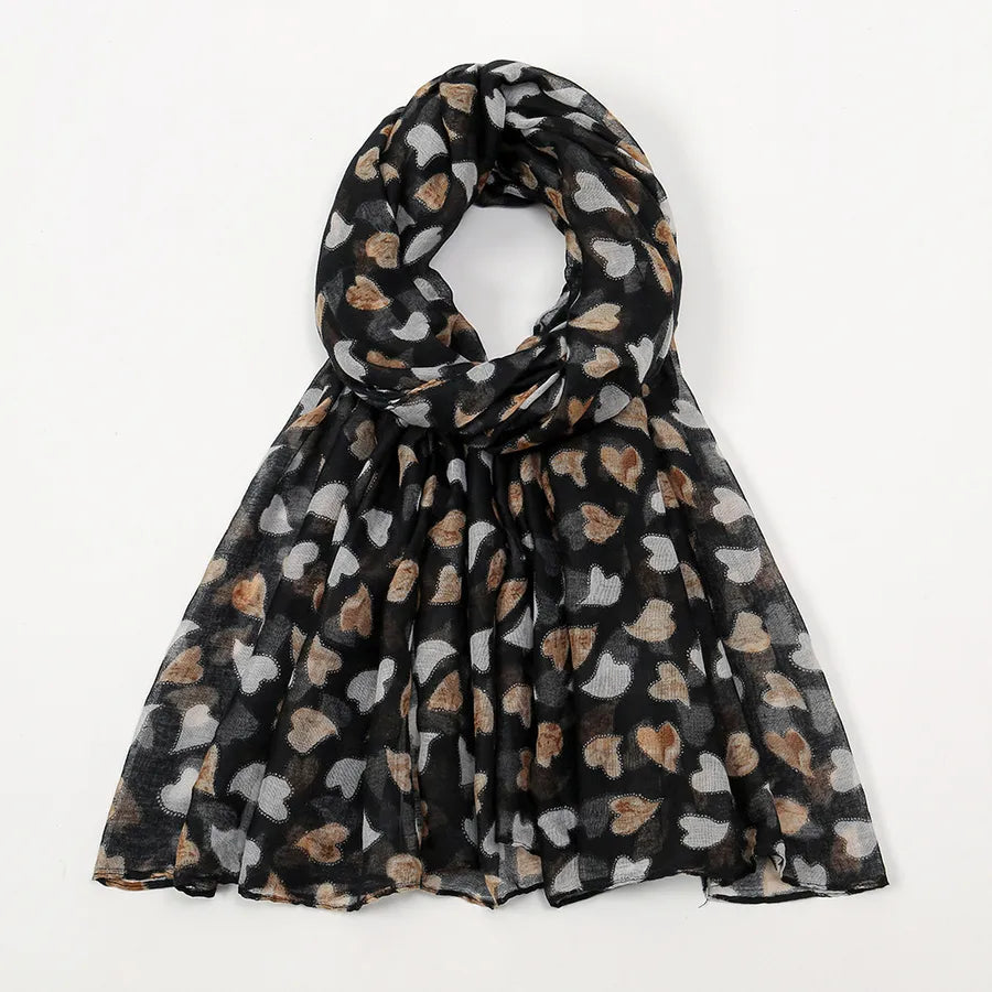 Women's Simple Style Color Block Voile Scarf