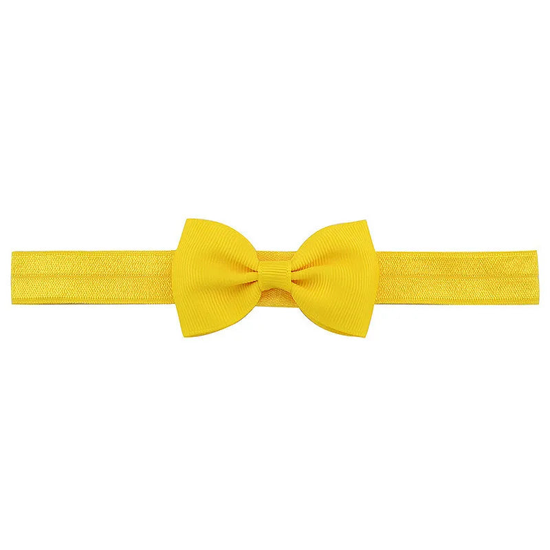 Explosive New Hairband Simple Kidsren's Multi-color Optional Bow Rib Single Knot Headband Hot Sale