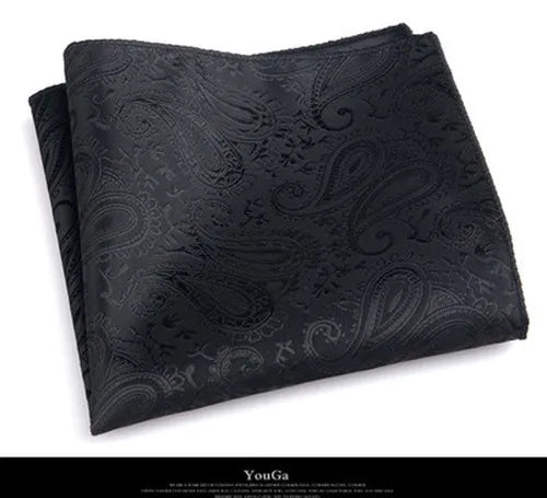 formal paisley polyester unisex pocket square 1 piece