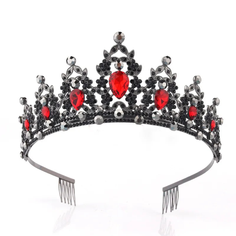 Fashion Women'S Crown Alloy Inlay Rhinestones Crown