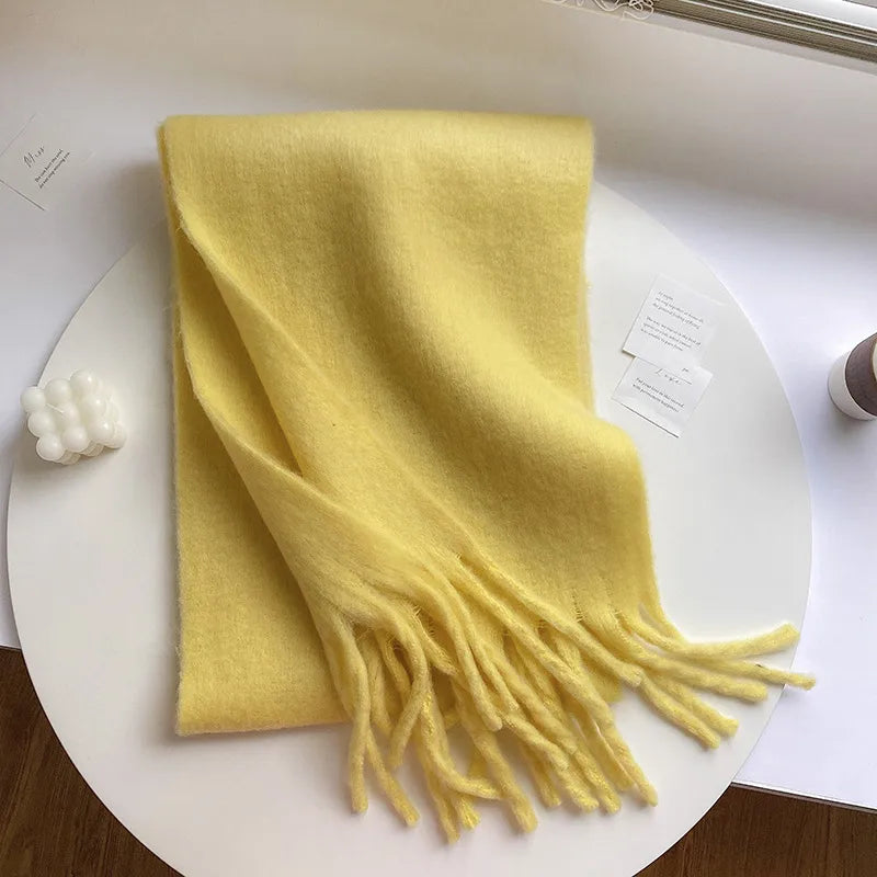 Unisex Casual Simple Style Classic Style Lattice Imitation cashmere Scarf