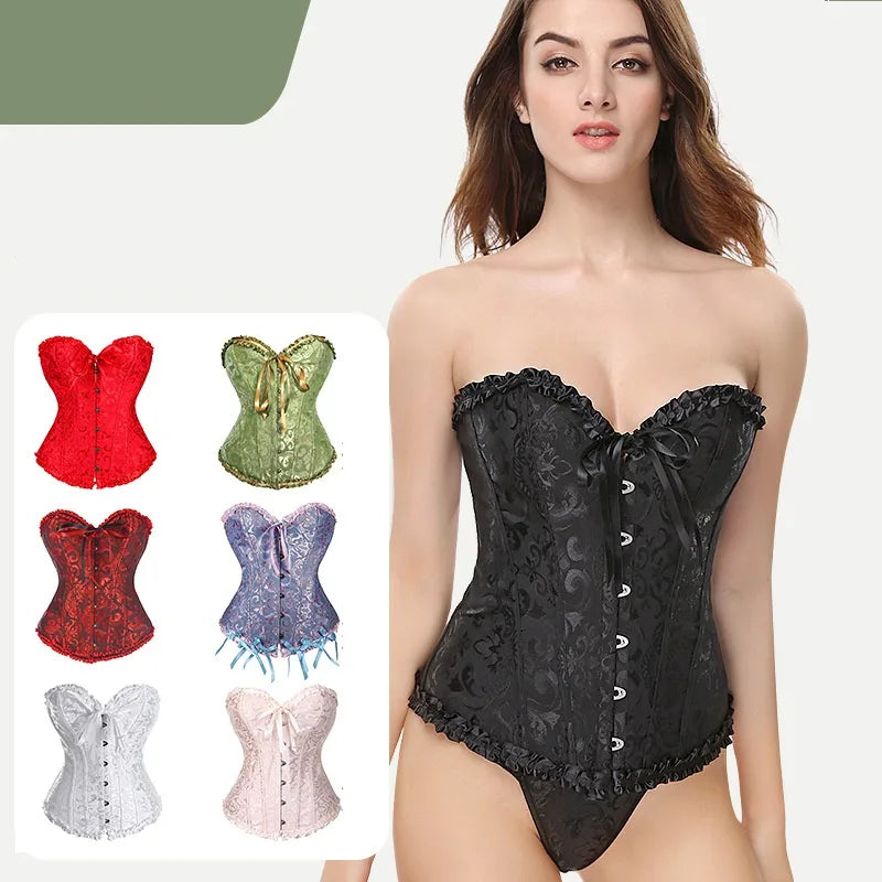 Lace Tube Bra Stereotype Tummy Control Gather Shaping Underwear