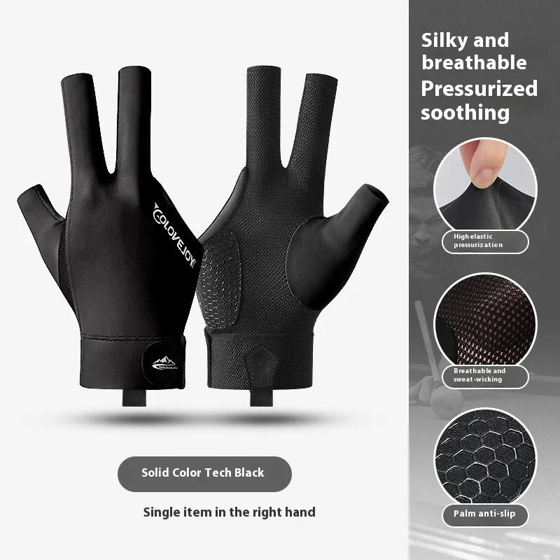 Vocabulary Words/Name Multicolor Spandex Polyester Billiard Gloves