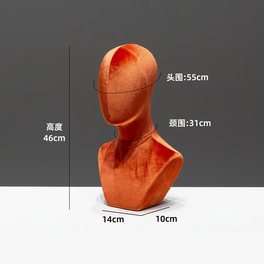 Mannequin Head Display Stand Hat Necklace Holder Pin-able Wig Adult Unisex Model Hairdressing Salon Beauty School Supplies