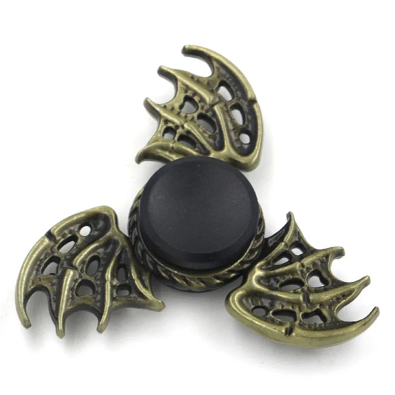 creative zinc alloy bronze hand spinner finger rotating decompression toy