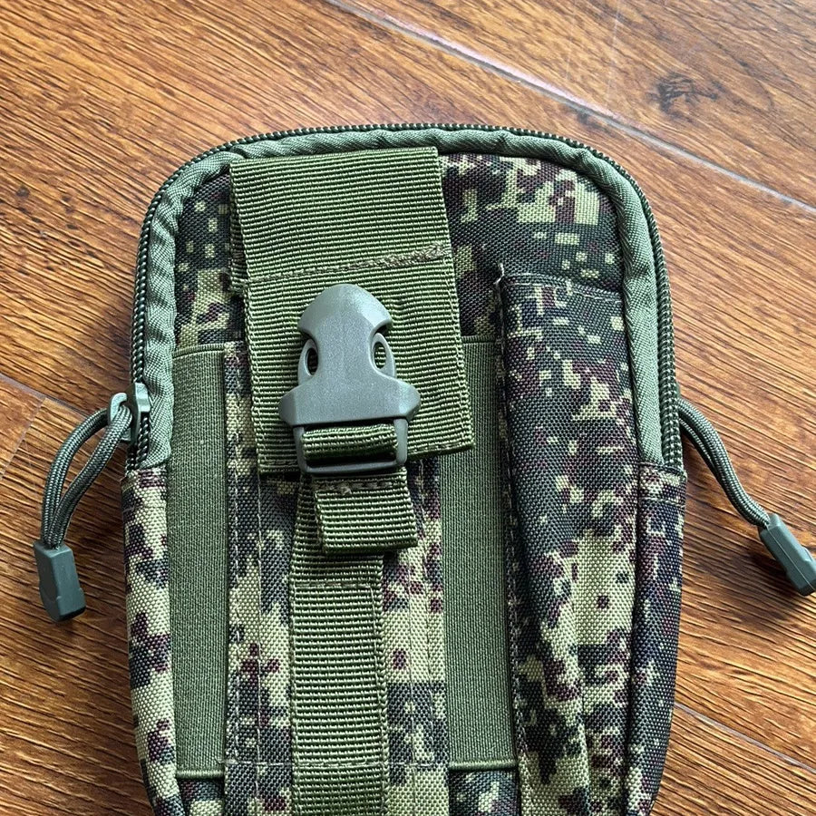 Unisex Simple Style Camouflage Nylon Waist Bags