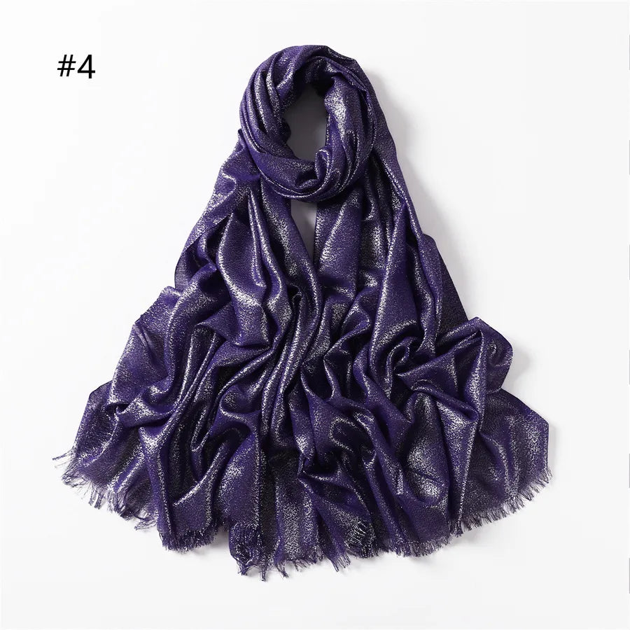 women's fashion solid color rayon cotton linen scarves