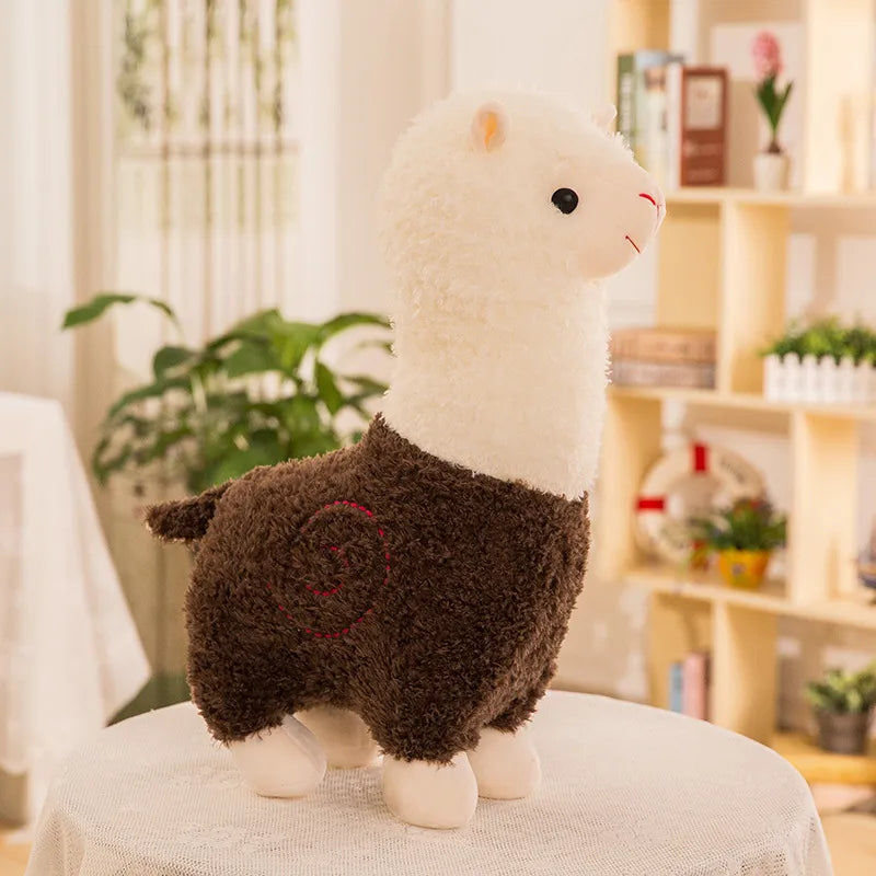 Creative Alpaca Doll Plush Toy Realistic Small Lamb Pillow Internet Famous Sheep Doll Grass Horse Mythical Birthday Gift
