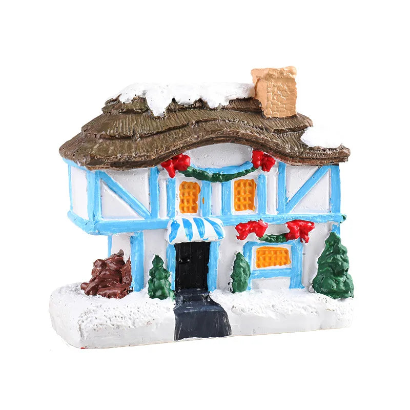 Christmas Cute House Resin Party Ornaments