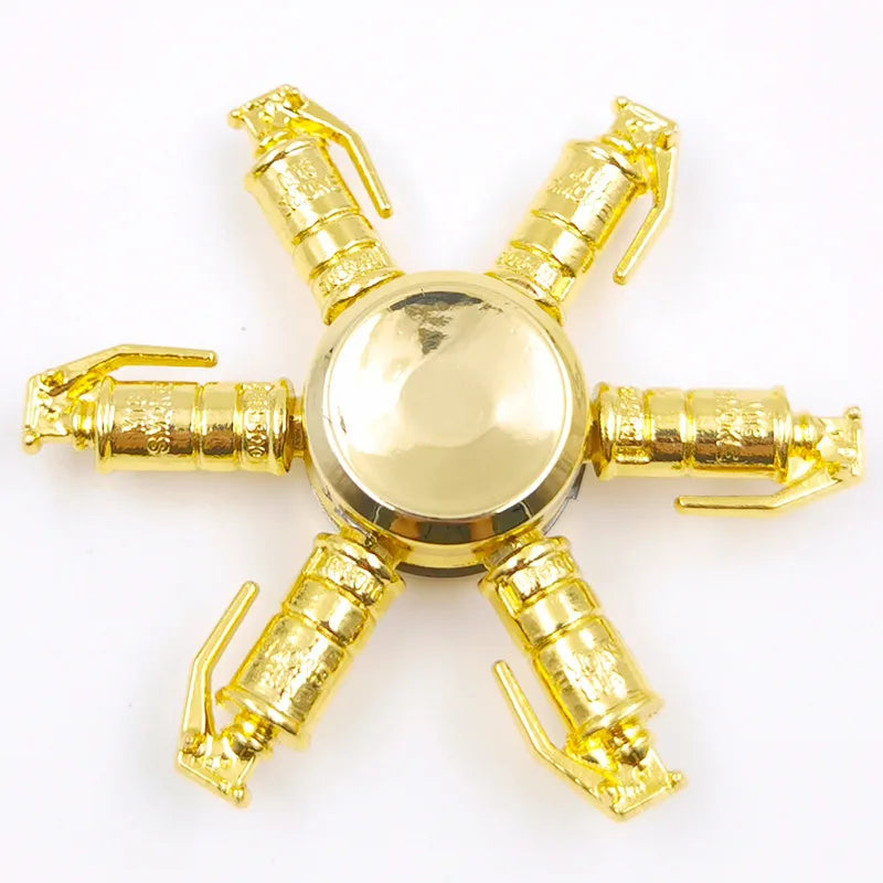 creative zinc alloy bronze hand spinner finger rotating decompression toy