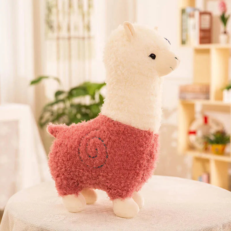 Creative Alpaca Doll Plush Toy Realistic Small Lamb Pillow Internet Famous Sheep Doll Grass Horse Mythical Birthday Gift