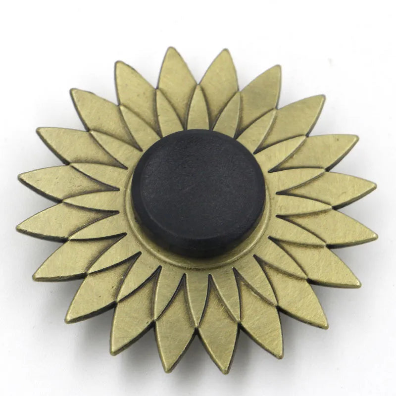 creative zinc alloy bronze hand spinner finger rotating decompression toy