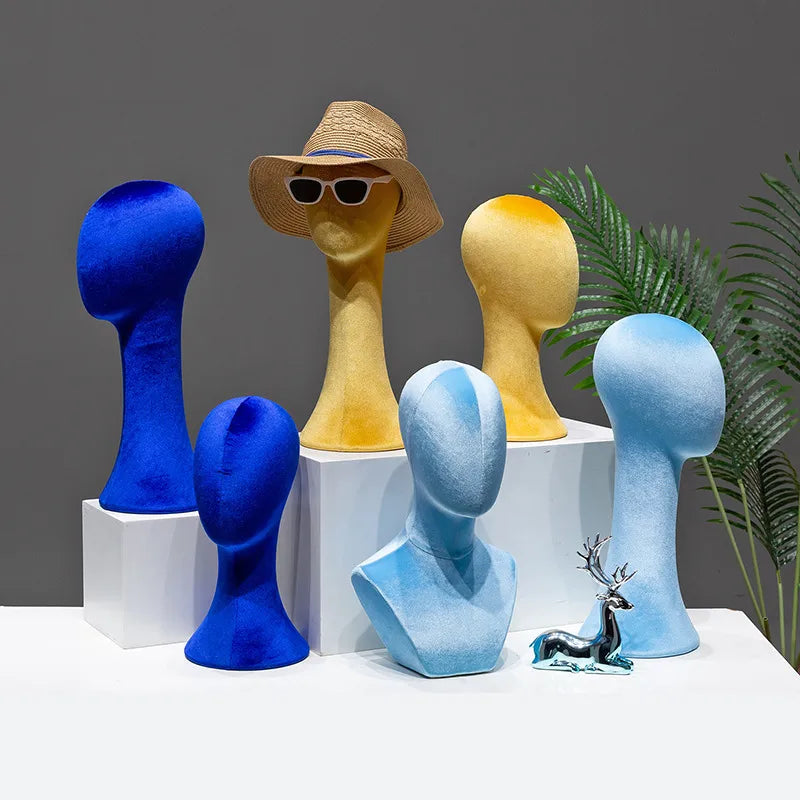 Mannequin Head Display Stand Hat Necklace Holder Pin-able Wig Adult Unisex Model Hairdressing Salon Beauty School Supplies
