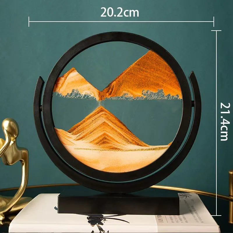 Creative ornaments liquid decompression quicksand painting office desktop living room bedside table decorations birthday gift
