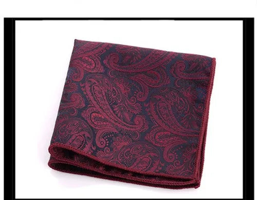 formal paisley polyester unisex pocket square 1 piece