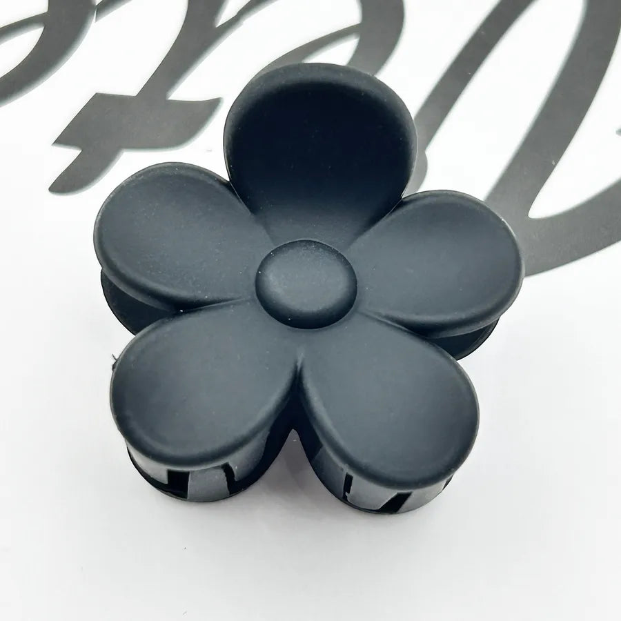 Frosted Flower Hair Clip Back Head Updo Hair Clip Barrettes Ponytail Bun High-Grade Sense Barrettes Shark Clip Wholesale