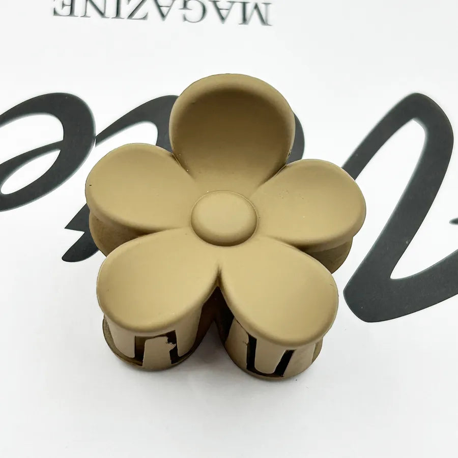Frosted Flower Hair Clip Back Head Updo Hair Clip Barrettes Ponytail Bun High-Grade Sense Barrettes Shark Clip Wholesale