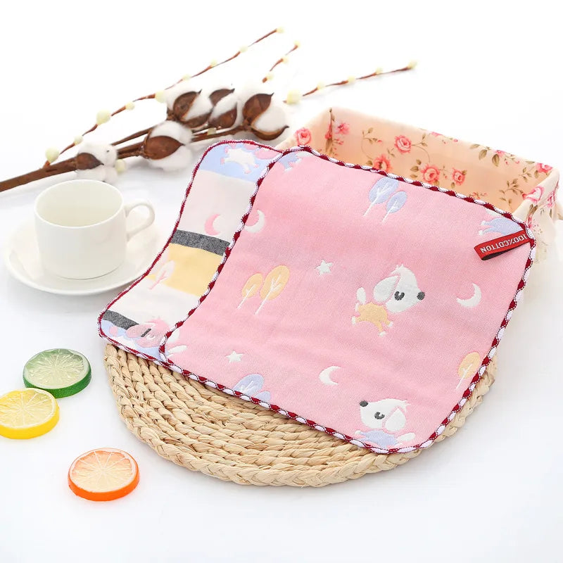Cute Cartoon Cotton Burp Cloths Baby Accessories