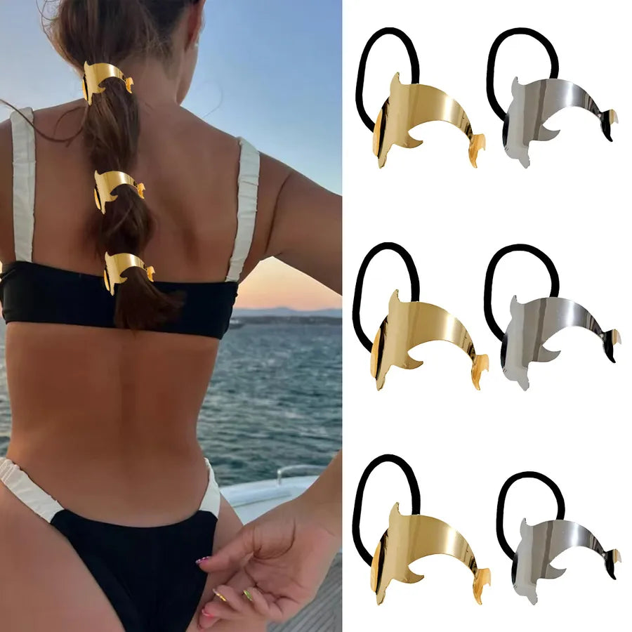 Vacation Streetwear Women's Scallop Starfish Alloy Plating Hair Tie