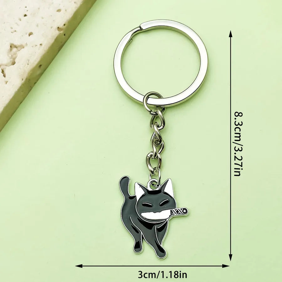 Halloween Ghost Cartoon Couple Car Keychain Pendant Ring Creative Personalized Alloy Bag Decorations Small Hanging Ornaments
