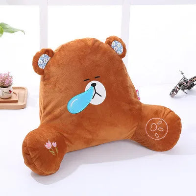 Cute Cartoon Lumbar Support Pillow Office Chair Backrest Pad Car Seat Cushion Pregnant Women Waist Pillow