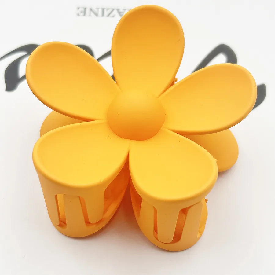 Frosted Flower Hair Clip Back Head Updo Hair Clip Barrettes Ponytail Bun High-Grade Sense Barrettes Shark Clip Wholesale