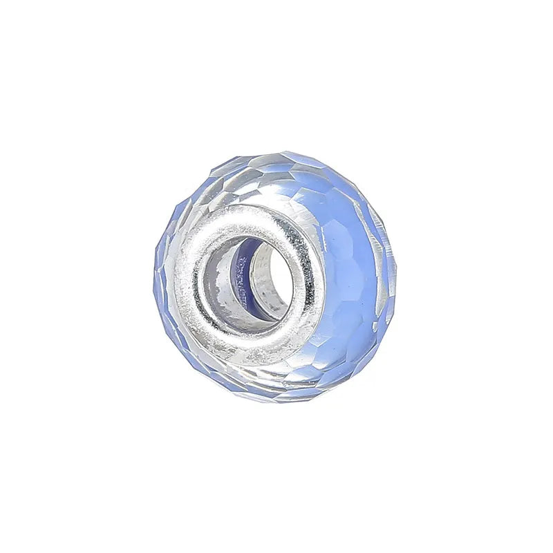1 Piece 15*15mm Alloy Resin Geometric Polished Beads