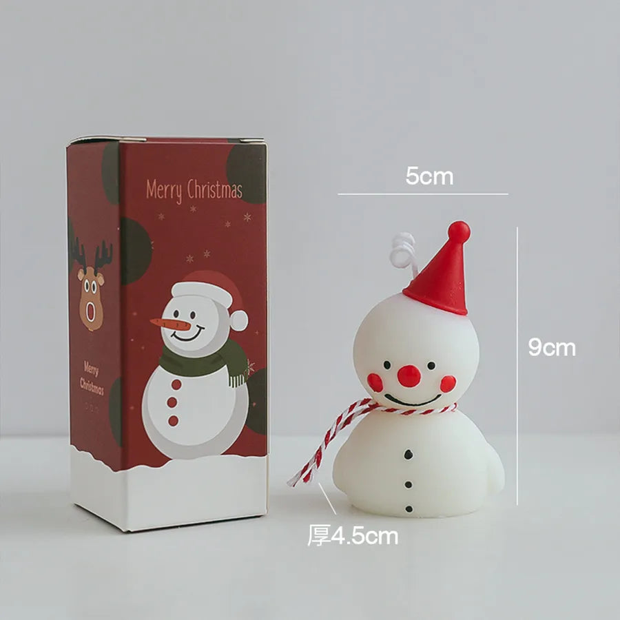 Cartoon Christmas Gift Box Creative Birthday Present Beautiful Resin Candle Souvenir Ideal For Christmas Small Gifts