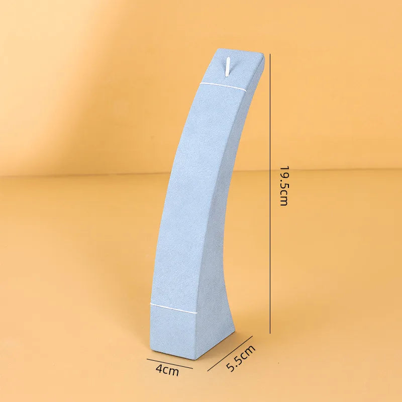 Jewelry Display Stand Ring Holder Gold Store Window Showcase Live Diamond Display Props Superfiber And Metal High-End Feel