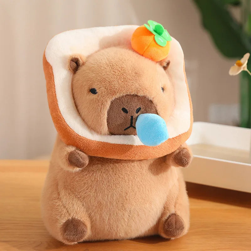 Trendy Capybara Plush Toy Cute Birthday Gift Children's Stuffed Animal Doll Transforming Plushie PP Cotton Material