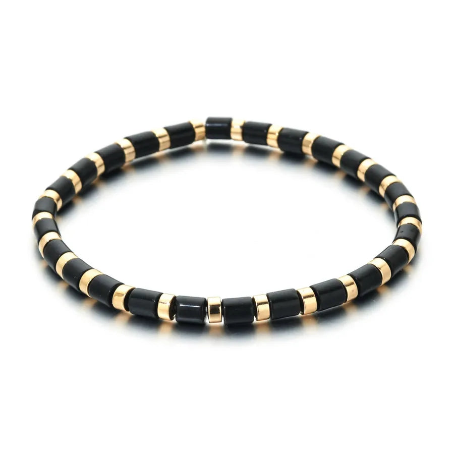 Ethnic Style Geometric natural stone Agate Beaded Chain Bracelets In Bulk