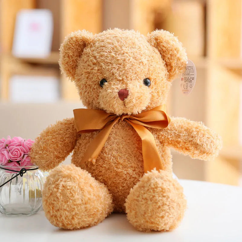 Wholesale sweater bear doll large pillow cute dressing teddy bear doll birthday gift girl plush toy