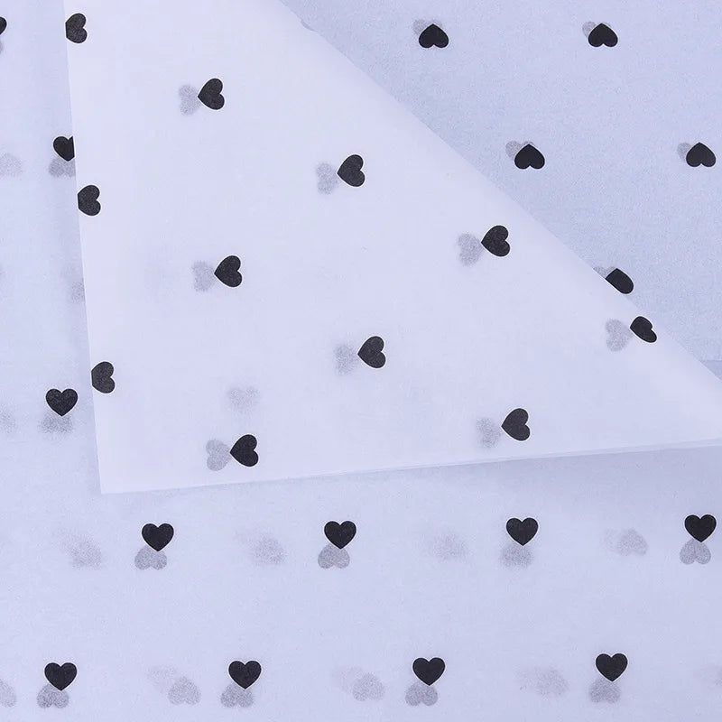 korean heart printting wrapping sydney paper