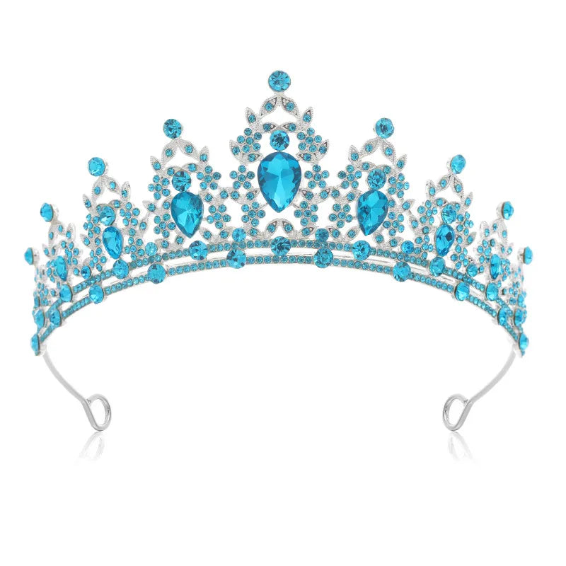 Fashion Women'S Crown Alloy Inlay Rhinestones Crown