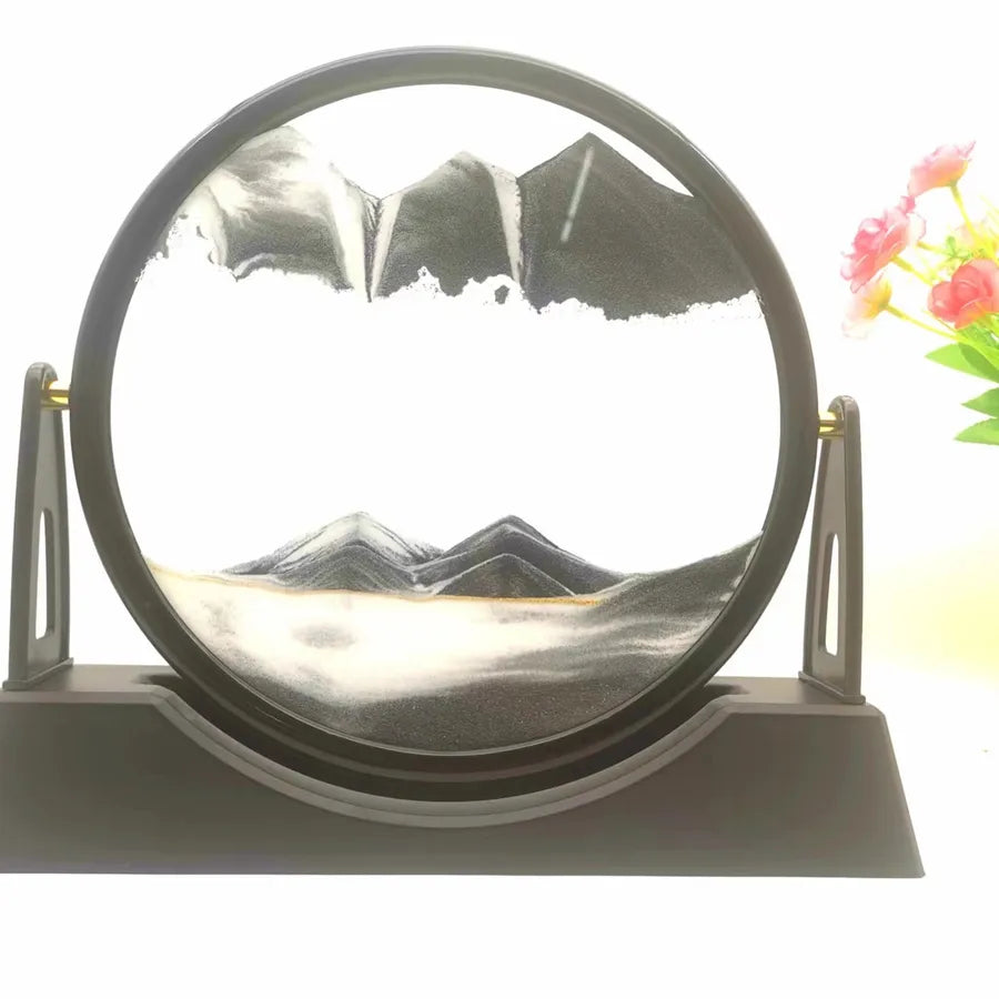 Creative ornaments liquid decompression quicksand painting office desktop living room bedside table decorations birthday gift