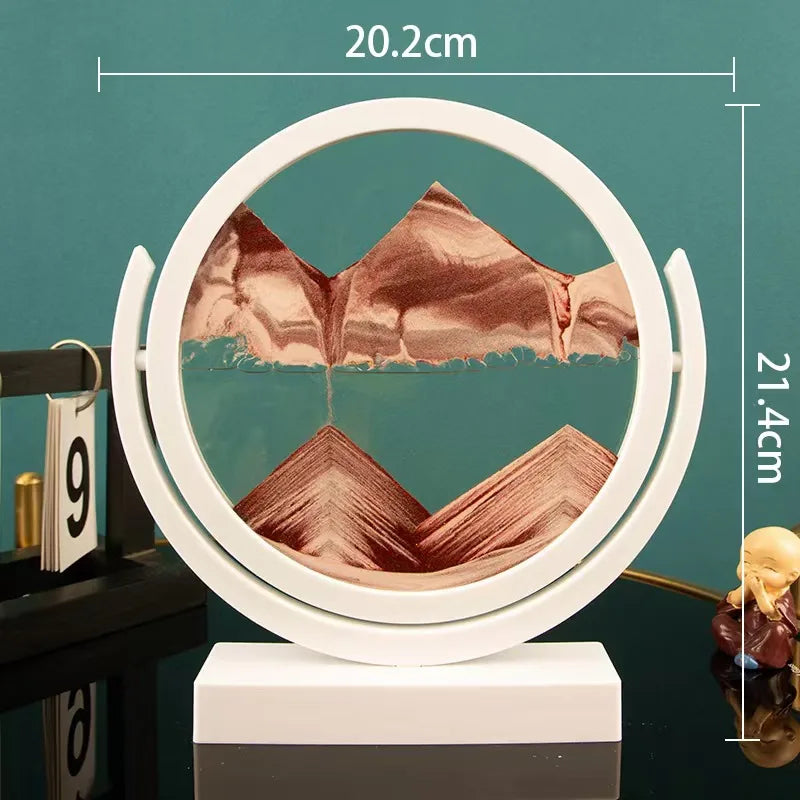 Creative ornaments liquid decompression quicksand painting office desktop living room bedside table decorations birthday gift
